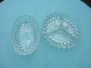 2 Gebäckschalen aus Glas, sehr gut erhalten, Servierschale, Snackschale, Vintage - Bild 1 von 6