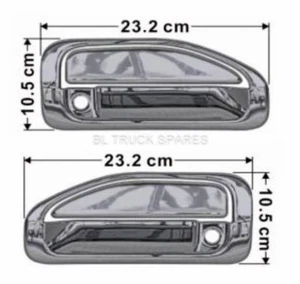 MITSUBISHI CANTER (2012-ON) CHROME OUTER DOOR HANDLE COVER LH & RH - Picture 1 of 1