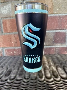 Seattle Kraken Tervis Edge 30oz Stainless Steel Tumbler NHL Clear Lid Hot Cold - Picture 1 of 8