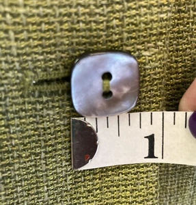 5 Square Natural Abalone Natural Shell Buttons 5/8” - Picture 1 of 6