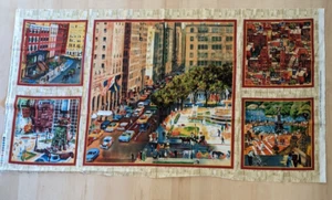 The Saturday Evening Post Fabric Panel Curtis Publishing Quilting Crafts 24x44 - Picture 1 of 2
