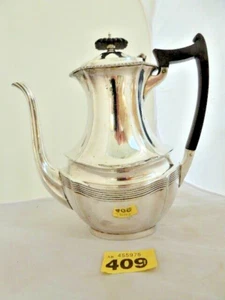 VINTAGE EP SILVER PLATED TRADITIONAL DESIGN COFFEE POT 2 1/2 PINTS TKT 409 - Picture 1 of 9