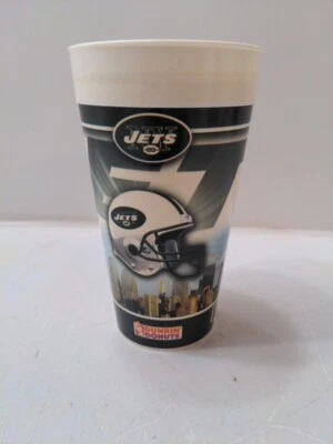 Taza de plástico Dunkin Donuts NFL fútbol americano New York Jets Capitol City - SIN TAPA Foto 1 de 4