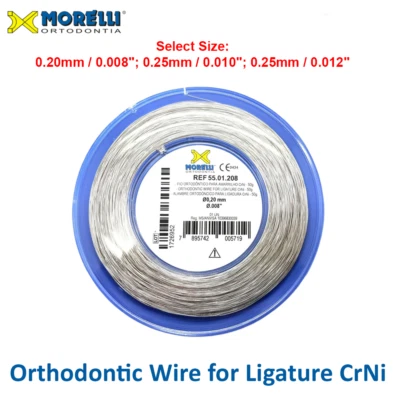 Morelli Dental Orthodontic Stainless Steel CrNi Ligature Wire Spool 50g 203m