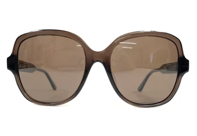 Gafas de sol Bottega Veneta BV0015SA 003 cuero tejido marrón con lentes marrones Foto 1 de 4