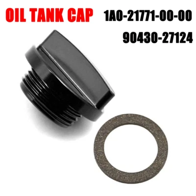 Aluminum Oil Tank Cap For Yamaha DT 125 100 175 250 360 CT RT AT LT RD125 RD200 - Image 1 of 4