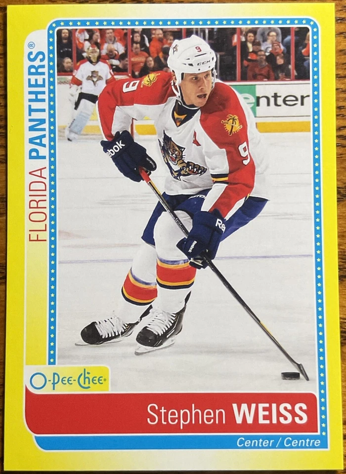 2013-14 O-Pee-Chee Stickers Stephen Weiss #S-SW Florida Panthers - Image 1 of 2