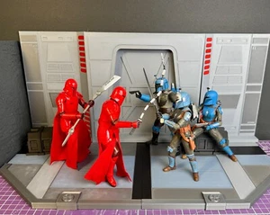 Exhibición de batalla final Mandalorian para Star Wars The Black Series escala de 6 pulgadas - Imagen 1 de 10