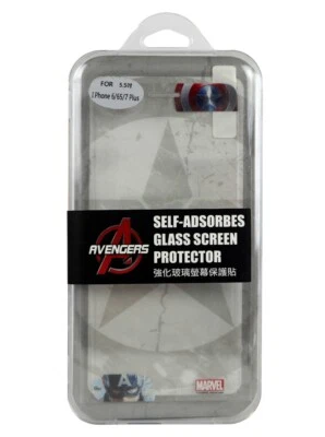 Avengers Iron Man iPhone 6 6s 7 Plus Glass Screen Protector Civil War New - Imagem 1 de 3