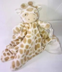 Carters Plush Giraffe Baby Security Blanket Lovey w Pacifier Clp 14x14 - Picture 1 of 6