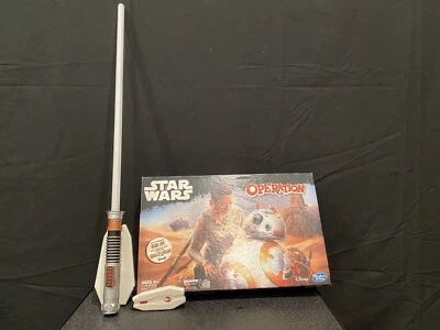 DISNEY HASBRO GAMING STAR WARS OPERATION BB 8 COMPLETE LIGHTSABER WALL UNIT - Image 1 of 4