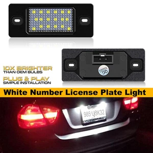 ERROR FREE SMD White LED License Plate Lights For 2003-2010 VW Touareg Tiguan - Picture 1 of 9