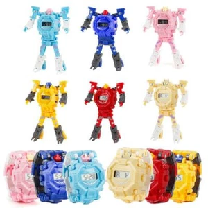 3 in 1 Transformers Projection Watch Manual Transformation Robots Kids Boys Toys - Picture 1 of 16