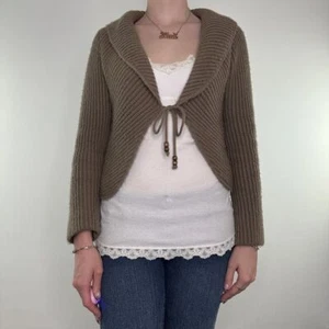 Y2K Vintage Strickjacke vorne zum Binden - Bild 1 von 4