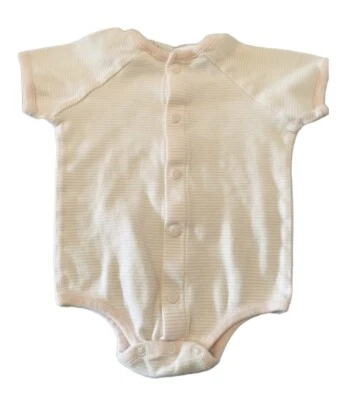 Body Bright Future Girl, Talla 3 Meses, Rayas Rosa/Blanco, Botón Frontal Foto 1 de 4
