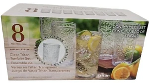 NEW Tritan From Eastman Clear Tritan Tumbler 23 Fl Oz Set Of 8 FREE SHIPPING!! - Picture 1 of 1