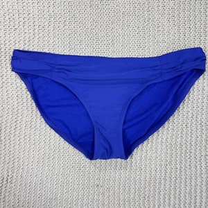 Converse Y2K Bikini Bottom Sz Large Cheeky Royal Blue Ruched Swimsuit Resortwear - Picture 1 of 8