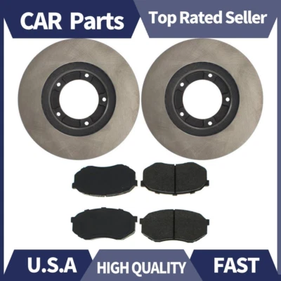 Rotores de freno delanteros y pastillas de freno metálicas Centric 3 piezas para Toyota Tacoma 1998 Foto 1 de 4