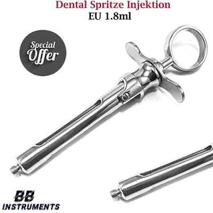 1,8ml Zylinderampullenspritze Zahnarzt Spritze EU Standard Aspiration Dental CE - Picture 1 of 7