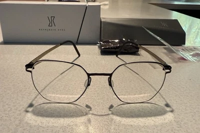 Reykjavik Eyes Black Label Alvar Eyeglasses Glasses Black Frame 47-19-145 - Image 1 of 4