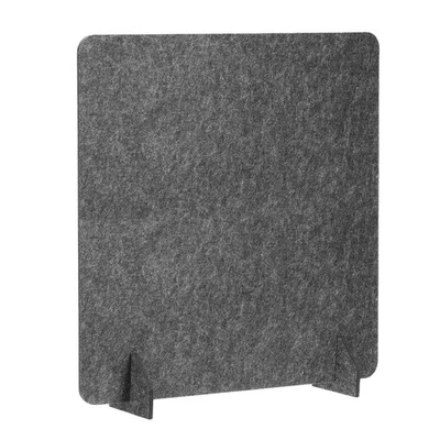 1Pcs Desk Dividers 24" x 24" with 2Pcs Support Feet, Dark Gray Style A - image 1 of 4