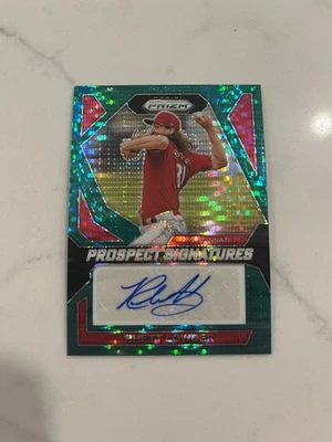 2024 Panini Prizm Rhett Lowder Green Pulsar Rookie Auto /25 PS-RL - Image 1 of 2