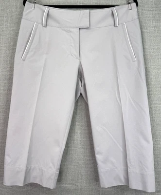 Capris deportivos de golf Adidas Climalite para mujer talla 8 gris blanco Foto 1 de 4
