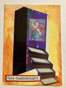 Fais Maintenant. - Original ACEO Art Handcrafted Collage Mixed Media Surrealism - Picture 1 of 3