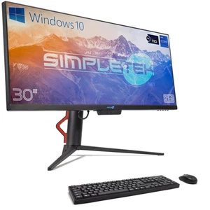 All in One i7 4GB 120GB 21:9 Ultra Wide 30" 2K IPS Windows 10 PC Computer - Picture 1 of 16