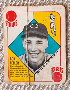 1951 Topps Red Back MLB Baseballkarte Bob Feller #22 Cleveland Indians nicht bewertet - Bild 1 von 3