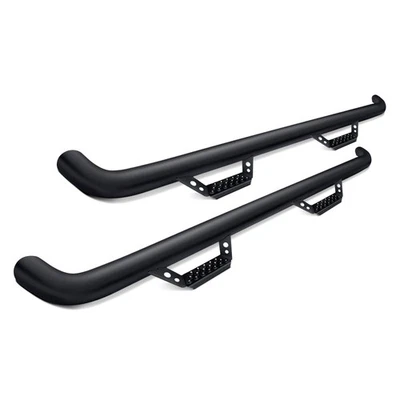 For Ford F-150 04-14 Luverne 3" Baja Series Cab Length Black Round Side Steps - Image 1 of 4