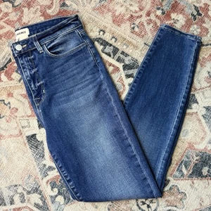 L'Agence Monique Ultra High-Rise Skinny Cambridge Denim Jeans - 28 - Picture 1 of 9
