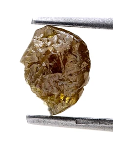 raw rough diamond 2+cts gray brown mix color natural irregular shape for jewelry - Picture 1 of 10
