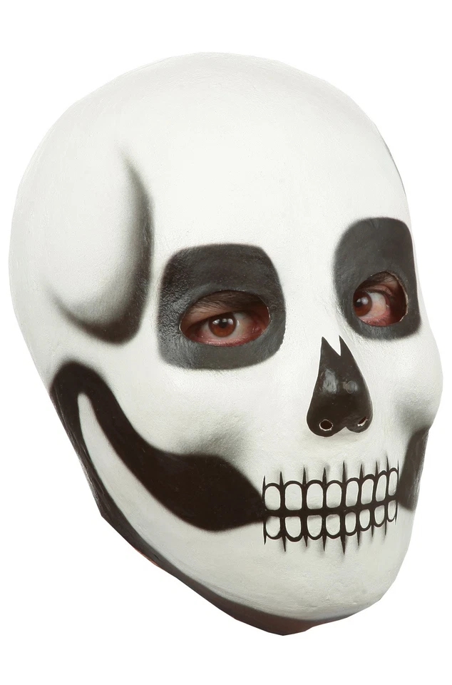 Brand New Makeup Skull Day of the Dead Dia de Los Muertos Adult Mask - Image 1 of 1