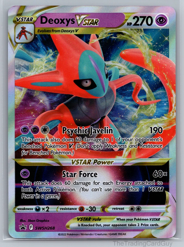 Deoxys VSTAR SWSH268 SWSH: Sword & Shield Promo Cards Holo NM - Image 1 of 4