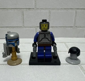 LEGO Star Wars (7153) Jango Fett Minifigure sw0053 Balaclava Head (A41) PERFECT! - Picture 1 of 9