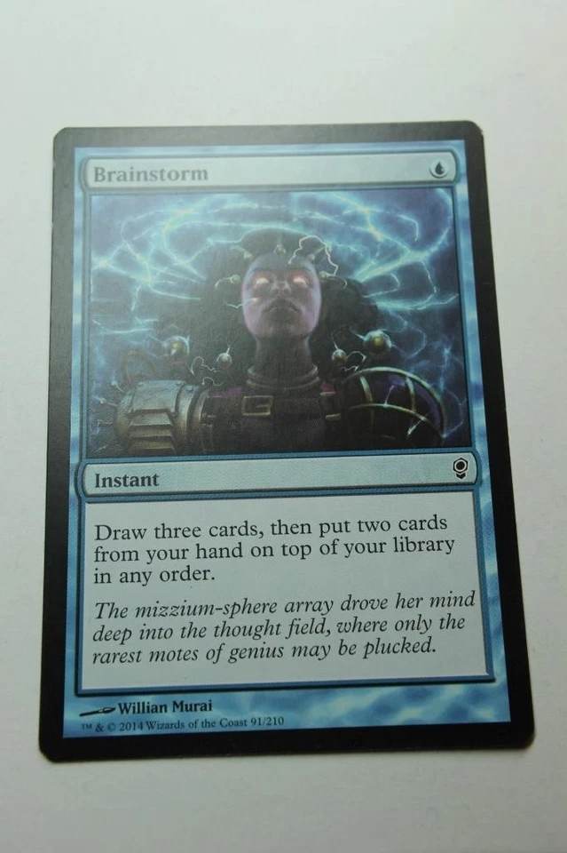 MTG Brainstorm x1- -Conspiracy-Mod/Hvy Play - Image 1 of 1