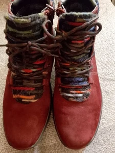 Boots Damen Gabor rollingsoft sensitiv 7 1/2 weinrot.. RV und Schnuerung.. - Bild 1 von 4