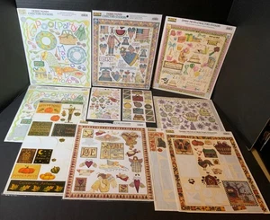 Large Lot ALL Debbie Mumm Stickers New & Used (12) Pool, Fall, Angels, Patriotic - Picture 1 of 15