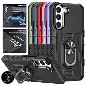 Magnetic Ring Stand Case Shockproof Cover For Samsung S24 Ultra S23 S22 S21 Plus - Picture 1 of 18