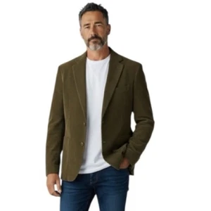 Orvis Brown Sueded Sport Coat Size 48 R Two Button Sport Jacket Blazer - Picture 1 of 15