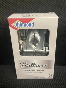 Nuevos cubiertos Diamond Brilliance Premium Strength para ocasiones especiales 36 piezas nuevos en caja - Imagen 1 de 12