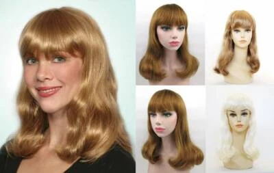 MUJER PELO LARGO LISO CHINA MUÑECA ESTILO PELUCA CON RIZOS INFERIORES Y FLEQUILLO SUSAN Foto 1 de 4