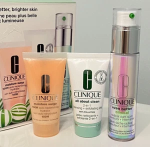 New in box 3 piece Clinique Even Better Dark Spot Corrector Brighter Skin Set - Picture 1 of 5
