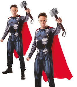 Clásico Thor Disfraz para Hombre Avengers Assemble Superhéroe de Cómic Adulto