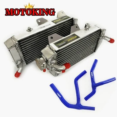 Radiador de aluminio + manguera azul para Kawasaki KX450F KX 450F KLX450R 2006-2009 Foto 1 de 4