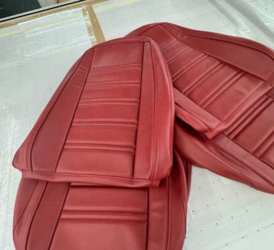 1976 Corvette Seat Upholstery Covers(ORIGINAL FIRETHORN RED) - Image 1 of 4
