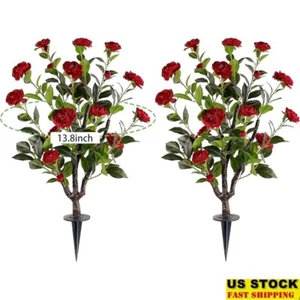 Artificial Camellia Tree Faux Plant 36 Inch 2 Pack Indoor Outdoor Decoration New - Picture 1 of 7