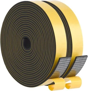 Weather Stripping High Density, Soundproof Door Seal Strips, 1 in x 1/8 in - Picture 1 of 6