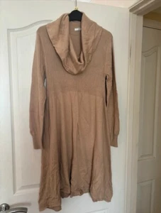 Marks & Spencer Jumper Dress Caramel Colour UK Size 14 - Picture 1 of 6